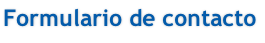 Formulario de contacto